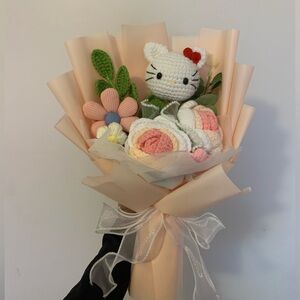 Hello kitty crochet bouquet